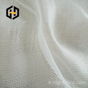Ruban en tissu polyester tissu de canevas de support en maille bien rangé